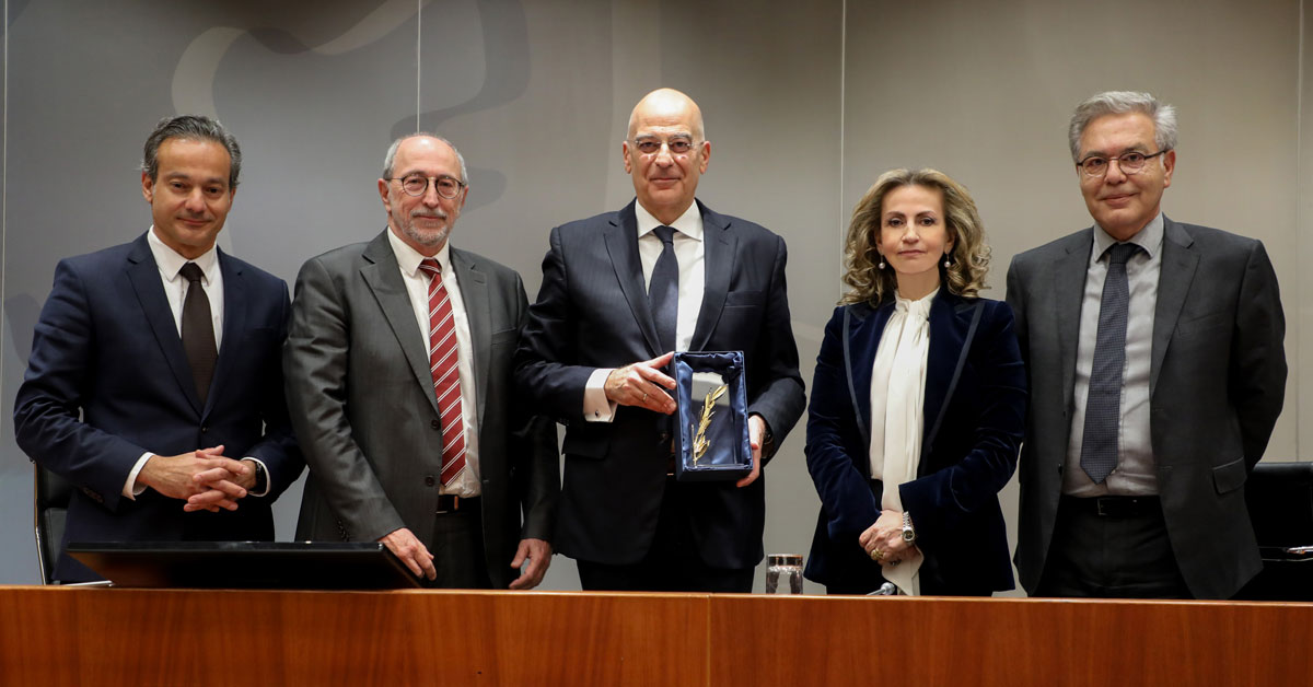 Ο Υπουργός Εξωτερικών κ. Νίκος Δένδιας  στο Διοικητικό Συμβούλιο του ΕΒΕΑ